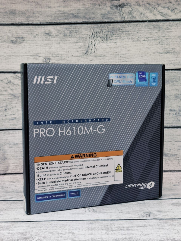 Материнская плата DDR5 MSI PRO H610M-G